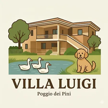 Luigi A Poggio Dei Pini, Con Giardino E Posto Auto 펜션 *